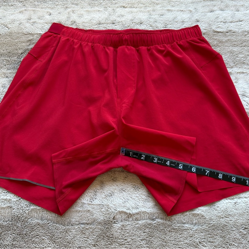 Lululemon Men’s Surge Short *6" Updated in Bold Red Size L - Picture 10 of 15
